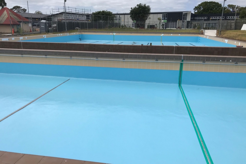 12. Pools Coated joints tapped before filling