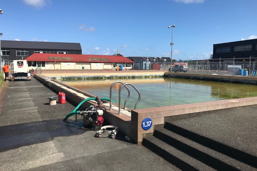 Draining the Large Pool